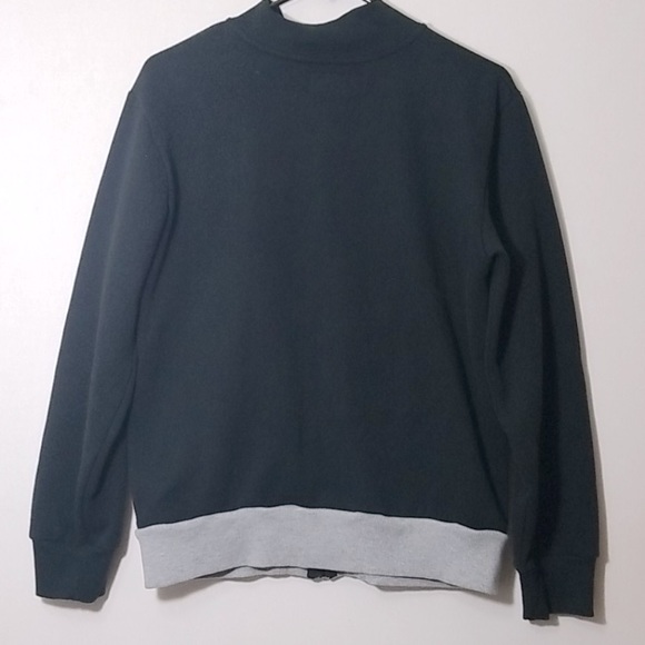 [Converse] Chevron Zip-Up Bomber Jacket - Black/Gray/White - Youth Sz XL (13-15) - Picture 3 of 5